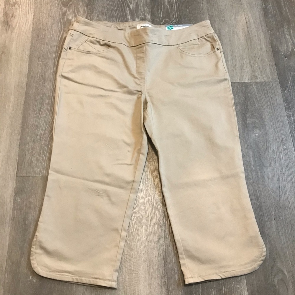 LIZ CLAIBORNE Classic Skinny Capris 34/14P